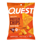 Quest Nacho Cheese Tortilla Style Protein Chips pack, ideal for on the go protein snacking