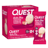 Quest Frosted Cookies twin pack front view, ideal on the go snack