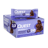 Quest Overload Chocolate Explosion bar in wrapper, protein-packed snack for on-the-go fueling.