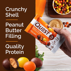 Quest Peanut Butter Coated Candies peanut butter center: protein-forward bite for energy