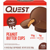 Quest Peanut Butter Cups: two cups per package, ideal for quick protein on the go.