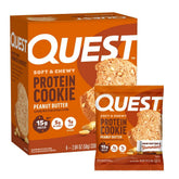 Quest Peanut Butter Protein Cookies with soft texture, ideal for a post-workout snack.
