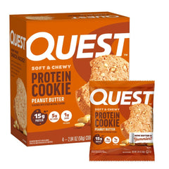 Quest Peanut Butter Protein Cookies with soft texture, ideal for a post-workout snack.