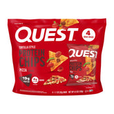 Quest Pizza Tortilla Chips deliver a crispy bite with protein for on-the-go snacking