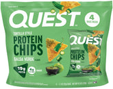Quest Salsa Verde Tortilla Style Chip crunch with savory protein flavor.