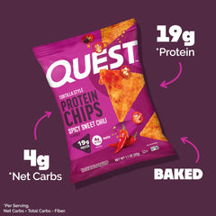 Gluten-free Quest tortilla chips ready for party platter