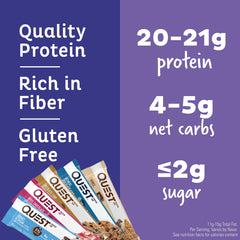 Quest Ultimate Bar in Chocolate Chip Cookie Dough flavor, textured, protein-packed bite.