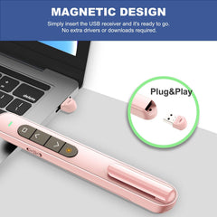QUI presentation clicker compatible with Mac and Windows for versatile software use