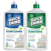 Quick Shine Multi-Surface Cleaner bottles in a 2-pack for versatile floor care.