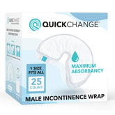 QuickChange men’s overnight wrap front view for night use and secure fit