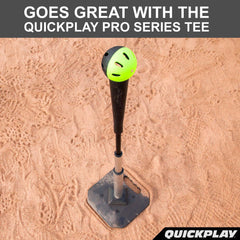 QUICKPLAY Indestructiballs neon-color spin visibility helps track rotation during practice