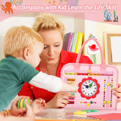 Quiet Flower busy board travel compact design for on the go learning