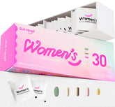 Quit mood women’s multivitamin 30-day bottle shown for daily energy and wellness.