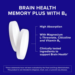 Qunol Brain Health Memory Plus bottle cap visible during packaging.