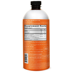 Qunol Liquid Turmeric bottle back label with ingredients and dosage information