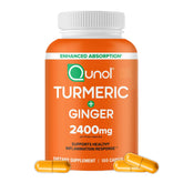 Qunol Turmeric Curcumin capsules close-up highlighting high-potency formula for joint support