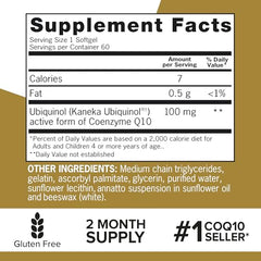 Qunol ubiquinol softgels packaging emphasizes freshness and storage.