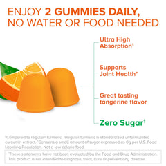 Qunol turmeric gummies closeup label highlighting 500mg curcumin and antioxidants.