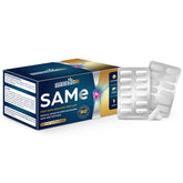 Quorinthiumax SAM-e 500mg bottle shows high-potency capsules for daily mood support.