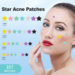QUSTERE seven-color star patches shown for versatile styling and coverage