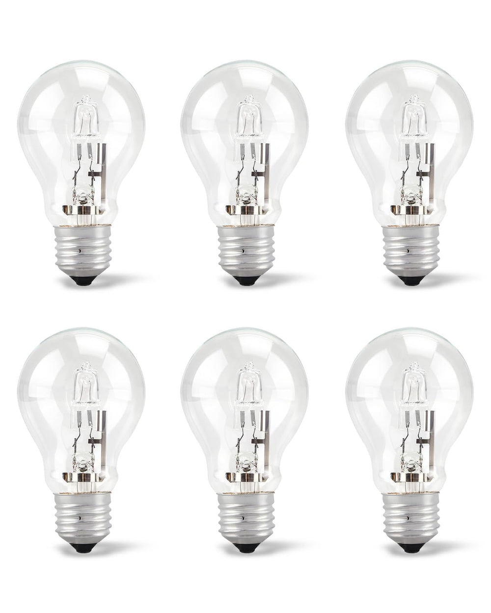 Quwfesudy A19 halogen bulb, 43W, ideal for energy-efficient table lamps