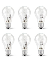 Quwfesudy A19 halogen bulb, 43W, ideal for energy-efficient table lamps