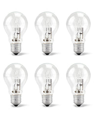 Quwfesudy A19 halogen bulb, 43W, ideal for energy-efficient table lamps