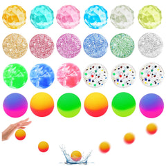 QYESQ Easter Egg Fillers bouncy balls for Easter egg hunts and classroom rewards