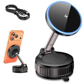 QUZUDN iPhone MagSafe car mount with 15W charging on the road