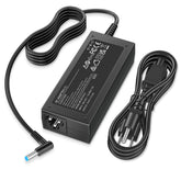 QXA HP blue-tip charger for 65W devices, reliable power on the go.