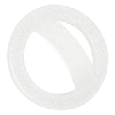 QxbBox Sparkle White magnetic ring grip on iPhone with MagSafe compatibility