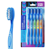QYJ manual medium-bristles toothbrush for adults offering balanced cleaning and gum care