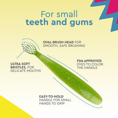 RADIUS Totz Brush BPA free and ADA accepted for safer toddler brushing