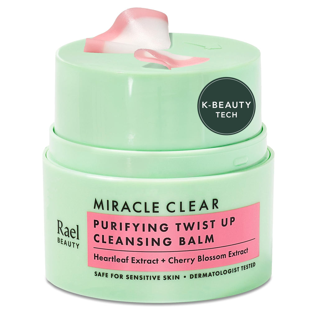Rael Miracle Clear twist-up design enables mess-free, convenient cleansing.