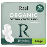 Rael pad with heavy absorbency and organic cotton cover for daily protection