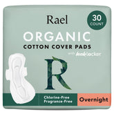 Rael pads packaging on display for overnight protection.
