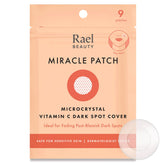 Rael patch close-up shows microcrystal delivery for smoother, brighter skin