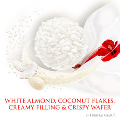 Raffaello almond center highlighting premium white almond