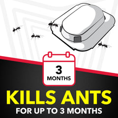 Close-up of Raid Ant Killer Baits traps with a child-resistant design for safe use.