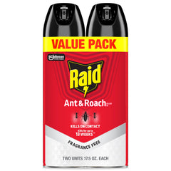 Raid Ant & Roach Killer 26 bottle front view for fragrance-free pest control at home