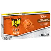Raid Concentrated Deep Reach Fogger packaging shown for quick room coverage and ease of use.