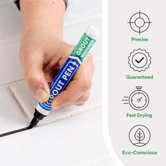 Rainbow Chalk Markers Limited grout pen color chart cap shows closest shade.