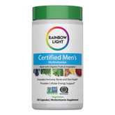 Rainbow Light Men’s Multivitamin bottle label close-up highlighting immune support potential