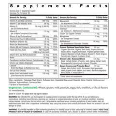 Rainbow Light Women's One 50+ tablets close-up highlighting nutrients