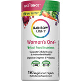 Rainbow Light Women's One multivitamin bottle highlighting daily immune support