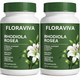 Raipult Floraviva Rhodiola bottle showing 60 capsules for daily balance