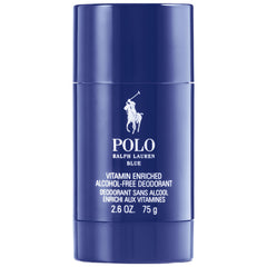 Ralph Lauren Polo Blue deodorant stick with sleek blue packaging—durable, all-day freshness for men