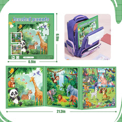 Ranqibo magnetic puzzles in a compact travel case to stay organized.