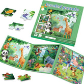 Ranqibo magnetic puzzles with tigers and lions for portable focus.