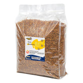 RANZ dried mealworms in a 2lb bag for convenient poultry feeding.